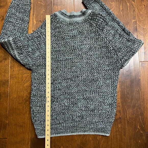 Anderson Little Vintage 90s Cable Knit Gray V-Neck Sweater Men's Size Large - Picture 8 of 8